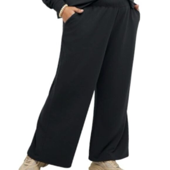 HANES Eco Smart Fleece Lined Sweatpant Lounge Pants Womens Medium - Picture 1 of 6